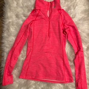 Under Armour hot pink half zip jacket